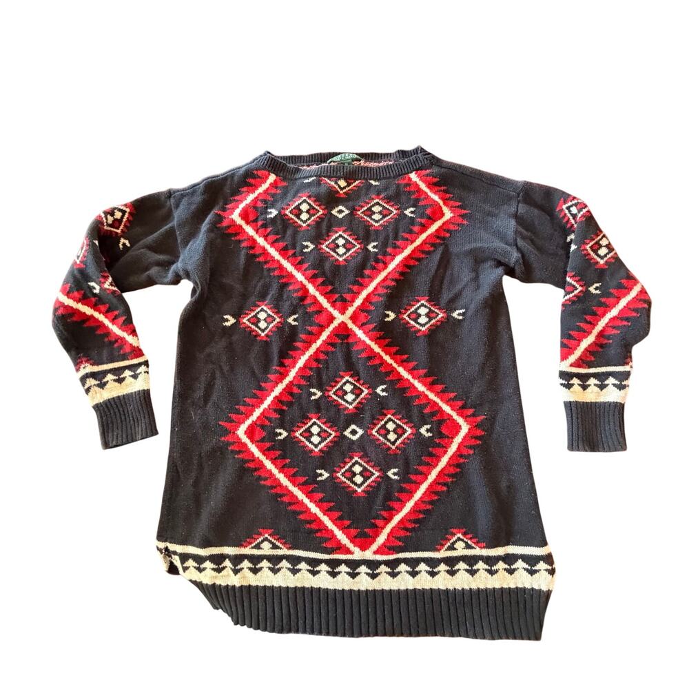 Lauren Ralph Lauren Women’s Medium southwestern Aztec print‎ sweater - Picture 3 of 7